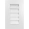 Ekena Millwork Vertical Surface Mount PVC Gable Vent: Functional, w/ 3-1/2"W x 1"P Standard Frame, 14"W x 22"H GVPVE14X2201SF - alternate 1